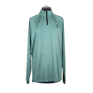 Spyder mock neck 1/4 zip lightweight long sleeve pullover performance shirt‎ M